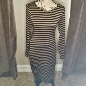 Bar III High Asymmetrical  High Low Stripped Dress